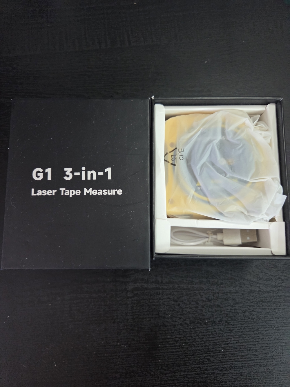 G1 3-in-1 Laser Tape Measure - Yellow Compact Measuring Tool